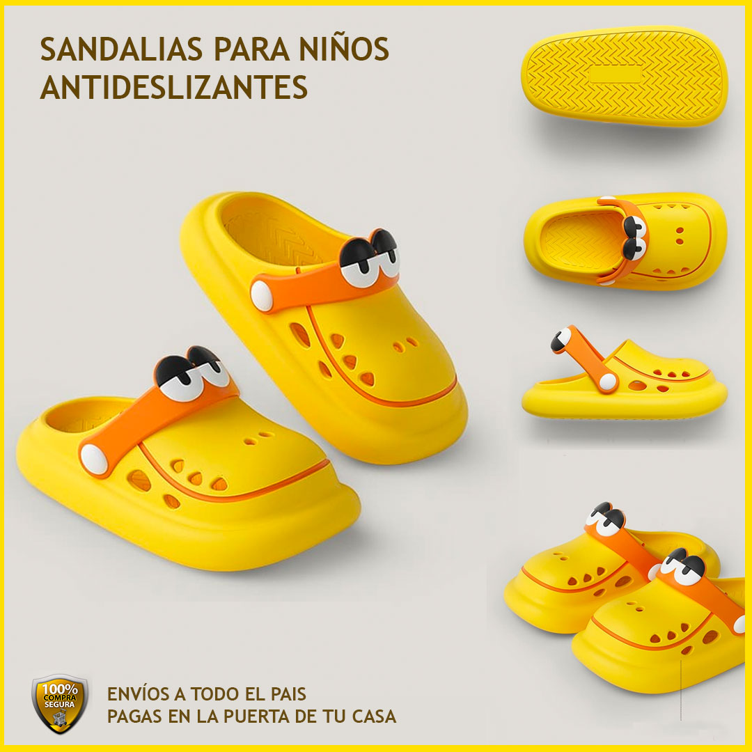 SANDALIAS COCODRILO PARA NIÑOS - ANTIDESLIZANTES EVA