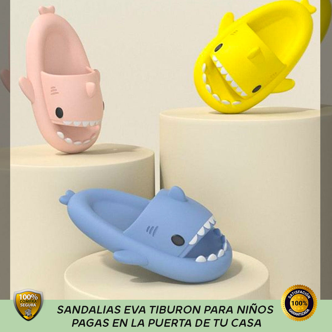 SANDALIAS TIBURON PARA NIÑOS - ANTIDESLIZANTES EVA