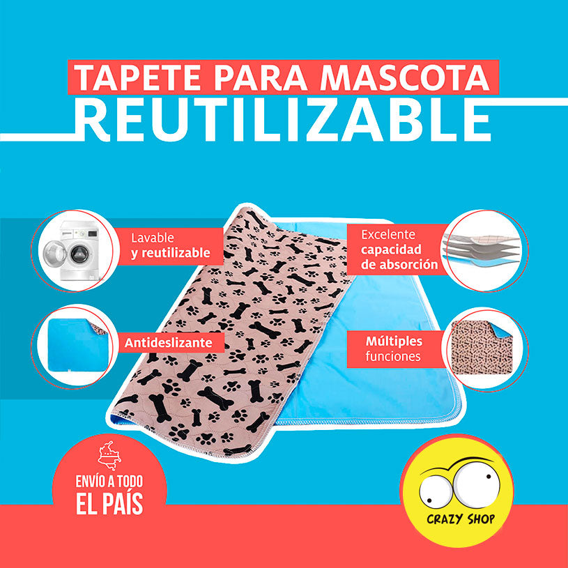 TAPETES REUTILIZABLE PARA TU MASCOTA