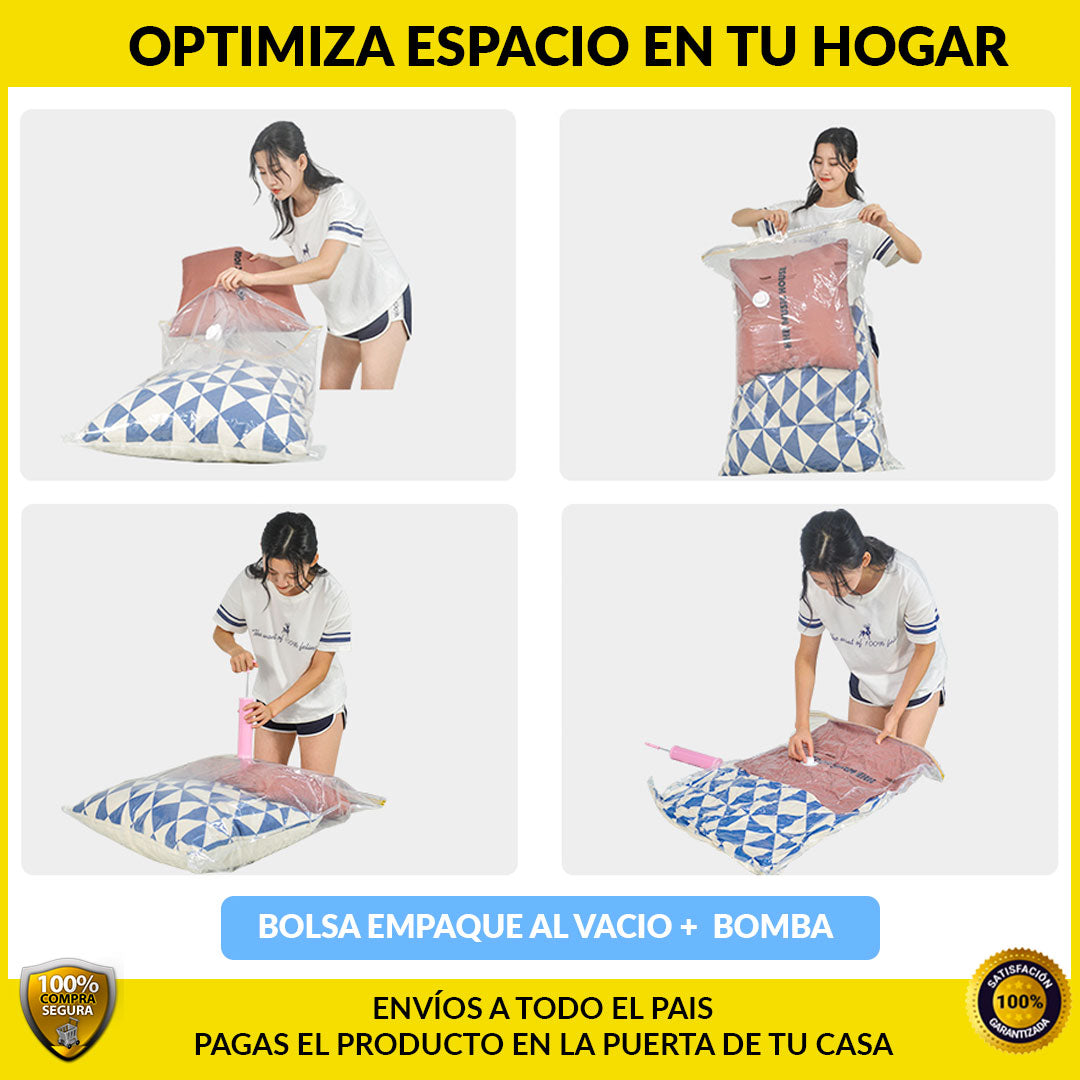 KIT 2 BOLSAS AL VACIO + BOMBA