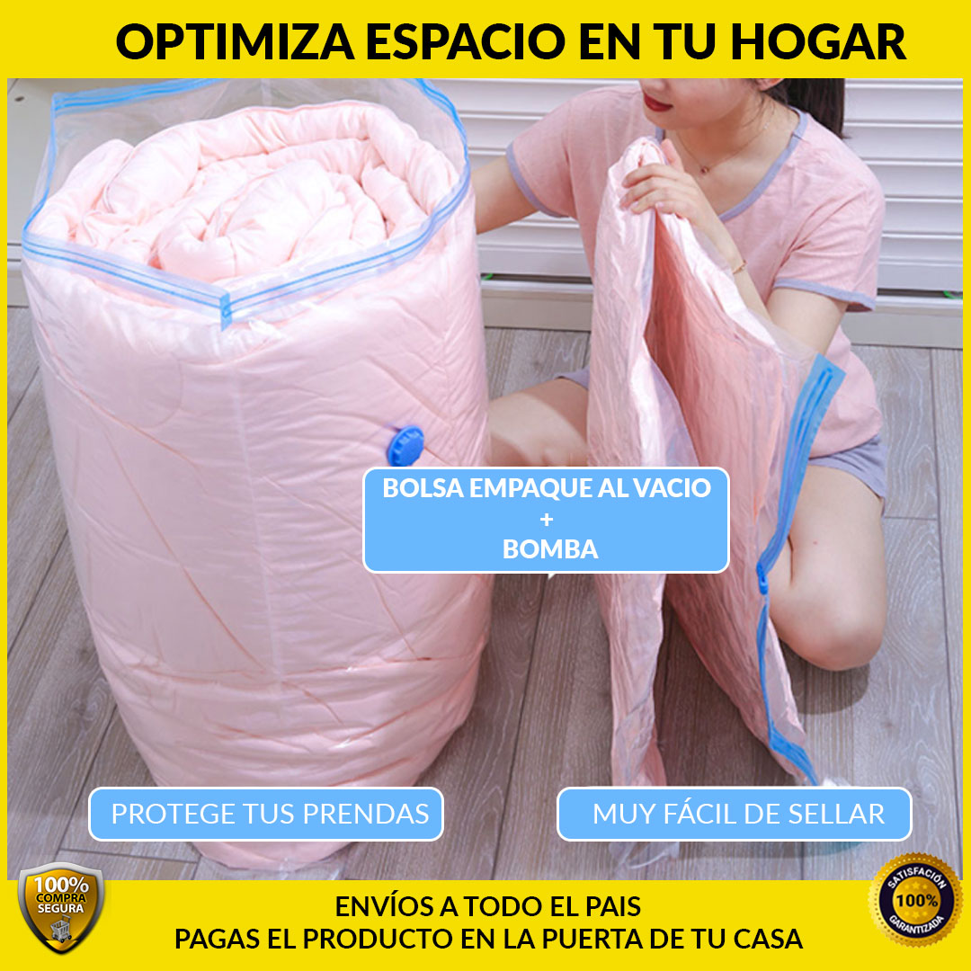 KIT 2 BOLSAS AL VACIO + BOMBA