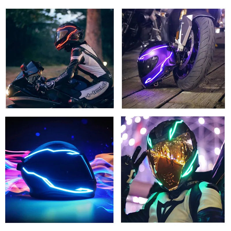 Tira Luz Led Para Casco Motocicleta o Bicicleta